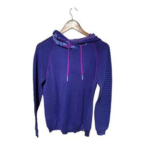 Title Nine Hooded Sweater Purple Size Large